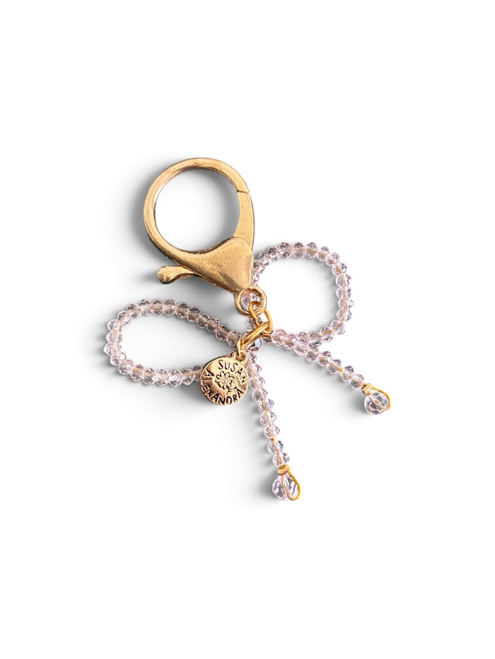 Susan Alexandra crystal bow charm